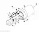 Fig. 01 - Structure for suspending a turboprop having two unducted propellers on a structural element of an airplane