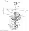 Fig. 01 - Aircraft landing gear assemblies with non-rotating light element clusters