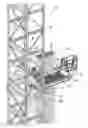 Fig. 01 - Floor mounted racking arm for handling drill pipe