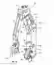 Fig. 19 - Floor mounted racking arm for handling drill pipe