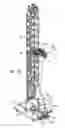 Fig. 33 - Floor mounted racking arm for handling drill pipe