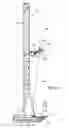 Fig. 34 - Floor mounted racking arm for handling drill pipe