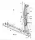 Fig. 37 - Floor mounted racking arm for handling drill pipe
