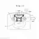 Fig. 10 - Projection type image display device with symmetrically arranged light source and power supply