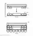 Fig. 12 - Microelectronic assemblies having stack terminals coupled by connectors extending through encapsulation