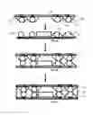 Fig. 14 - Microelectronic assemblies having stack terminals coupled by connectors extending through encapsulation
