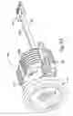 Fig. 33 - Stator winding thermal protector support