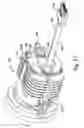 Fig. 34 - Stator winding thermal protector support