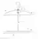 Fig. 01 - Platform bird feeder with an adjustable wobbling baffle