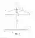 Fig. 02 - Platform bird feeder with an adjustable wobbling baffle