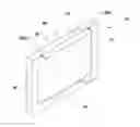 Fig. 01 - Frame with integrated surface attachment for drywall and drywall-like surfaces