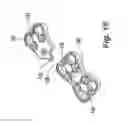 Fig. 13 - Cervical spine stabilization system with extendable plates