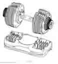 Fig. 36 - ADJUSTABLE DUMBBELL SYSTEM