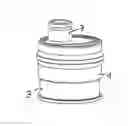 Fig. 01 - Closure cap for attaching to a liquid container
