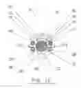 Fig. 13 - Apparatus for drilling deeper and wider well bore with casing