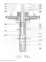 Fig. 42 - Apparatus for drilling deeper and wider well bore with casing