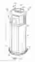 Fig. 02 - Water heater with centering thermal break support