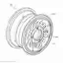 Fig. 01 - Combination tire pressure sensor and over-inflation pressure relief valve