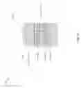 Fig. 13 - Light emitting diode with low refractive index material layers to reduce light guiding effects