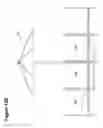 Fig. 16 - Unique portable foldable five-device-in-one kneeler-bench-caddy-table-umbrella system, having kneeler system, bench system, caddy system, table system, and kneeler-bench-caddy-table-locking umbrella system