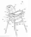 Fig. 01 - Convertible highchair assembly having a removable tray