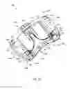 Fig. 21 - Convertible highchair assembly having a removable tray