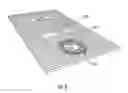 Fig. 03 - Integrated bonding flange support disk for prefabricated shower tray