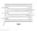 Fig. 04 - Absorbent core comprising a high loft central layer and channels