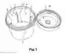 Fig. 02 - Container for cleaning an object submerged in a fluid comprising ferromagnetic components