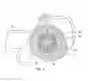Fig. 04 - Bicycle rear derailleur with a damper assembly