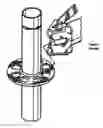 Fig. 13 - Pivoting horizontal and vertical scaffold members and a method of erecting an offset scaffold platform