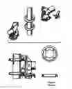 Fig. 15 - Pivoting horizontal and vertical scaffold members and a method of erecting an offset scaffold platform