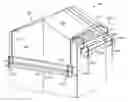 Fig. 01 - Modular roof mounted staging bracket with safety rails