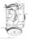 Fig. 10 - Pool cleaning robot having waterline movement capabilities