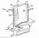 Fig. 01 - Gas turbine engine component with conformal fillet cooling path