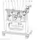 Fig. 01 - Flaw detection machine with parallel lifting function, adapted for detecting flaw without demounting wheels