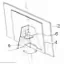 Fig. 01 - Portable screen combined with rotary support