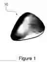 Fig. 02 - Guitar pick having CVD diamond or DLC coating