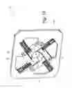 Fig. 11 - Coupling unit and method for inserting a support fitted with a hygroscopic pad in a base during the manufacture of a disposable cartridge for an electronic cigarette