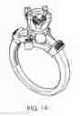 Fig. 14 - Interchangeable jewelry, particularly a ring assembly