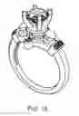 Fig. 15 - Interchangeable jewelry, particularly a ring assembly