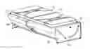 Fig. 01 - Retractable sofa bed with hidden mattress platform and guide stop with improved security
