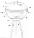Fig. 01 - Cooking device for a solid-fuel cooker including fuel container and solid  cover and related methods