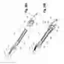 Fig. 23 - Deployment handle for delivery device with mechanism for quick release of a prosthesis and re-sheathing of device tip