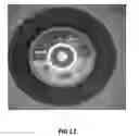 Fig. 13 - Abrasive flap wheels including hybrid fabrics