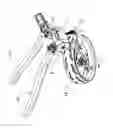 Fig. 05 - Front wheel folding structure of three-wheeled cart