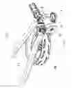 Fig. 06 - Front wheel folding structure of three-wheeled cart