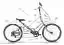 Fig. 01 - Bicycle with coordinated pedal and upper body leverage