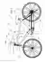 Fig. 02 - Bicycle with coordinated pedal and upper body leverage