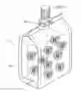 Fig. 01 - Pouch container containing a beverage and exterior sheet material therefor